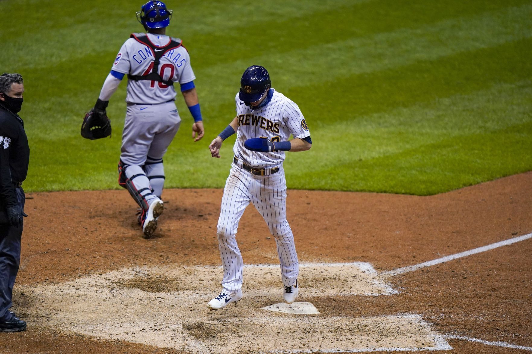 Cubs Brewers Baseball